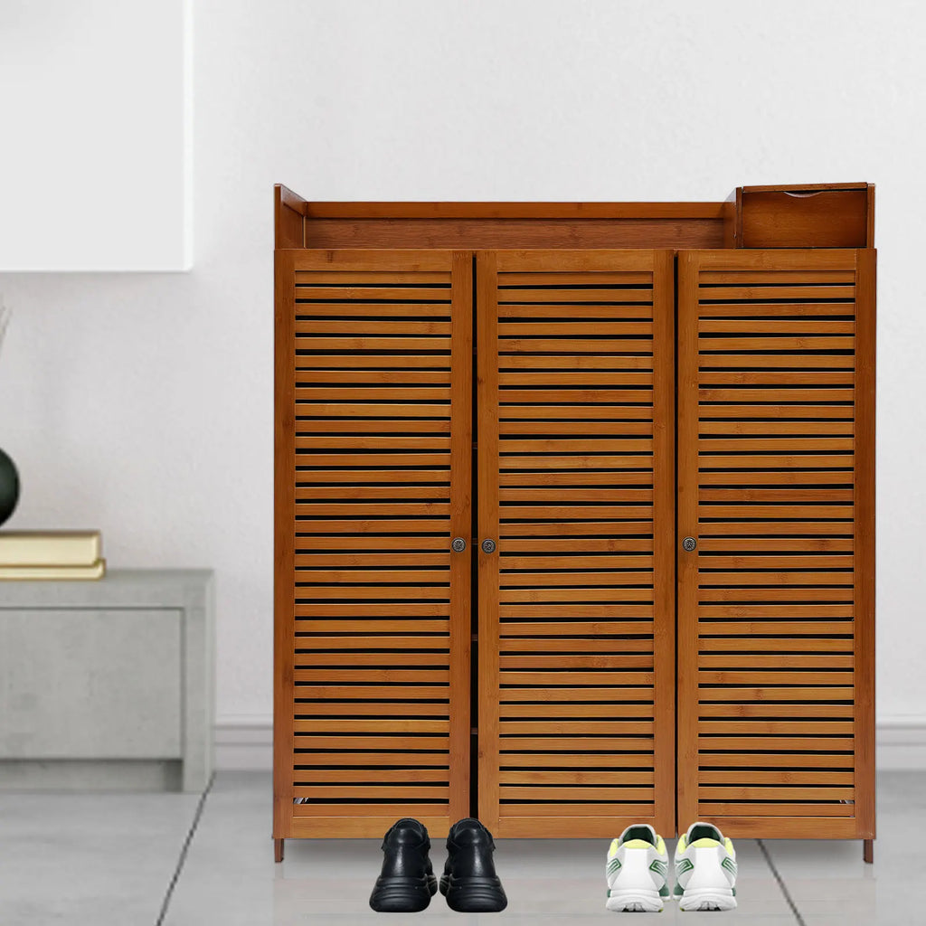 7 Tier Multifunctional Bamboo Shoe Rack Organizer
