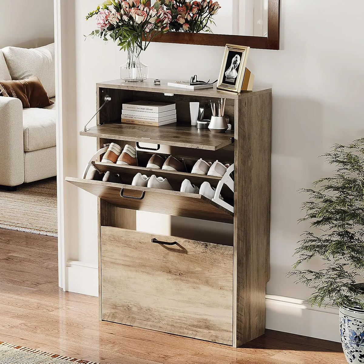 Shoe Cabinet Storage for Entryway Ultra Slim
