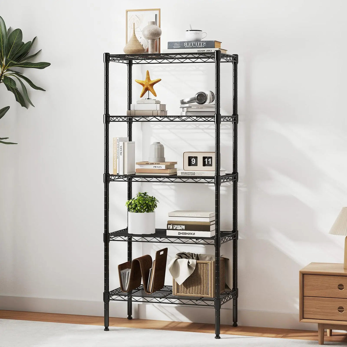 Metal Wire Storage Shelves Adjustable Storage Racks