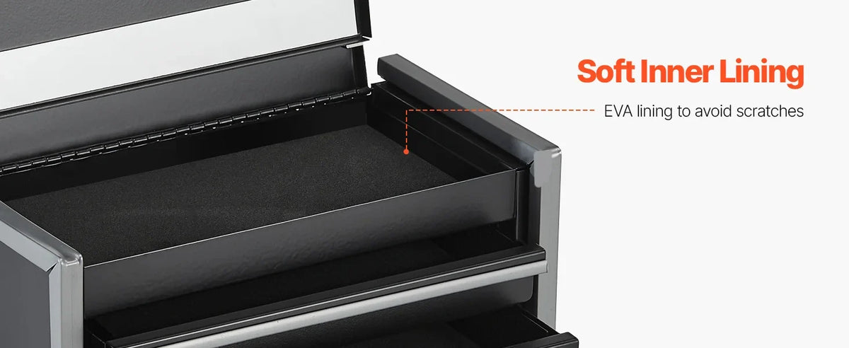 3 Drawers Portable Metal Tool Box