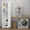 Broom Storage Cabinet With Locking Doors