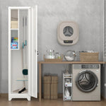 Broom Storage Cabinet With Locking Doors