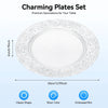 100 Silver Charger Plate Set