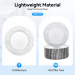 100 Silver Charger Plate Set