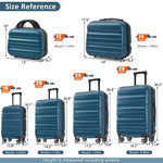 6-Piece ABS Hard-Shell Luggage Set