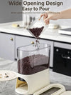 Button-Operated Dry Food Dispenser with measuring cup