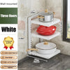 Height-Adjustable Stainless Steel Kitchen Storage Rack