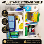 Height-Adjustable Stainless Steel Kitchen Storage Rack