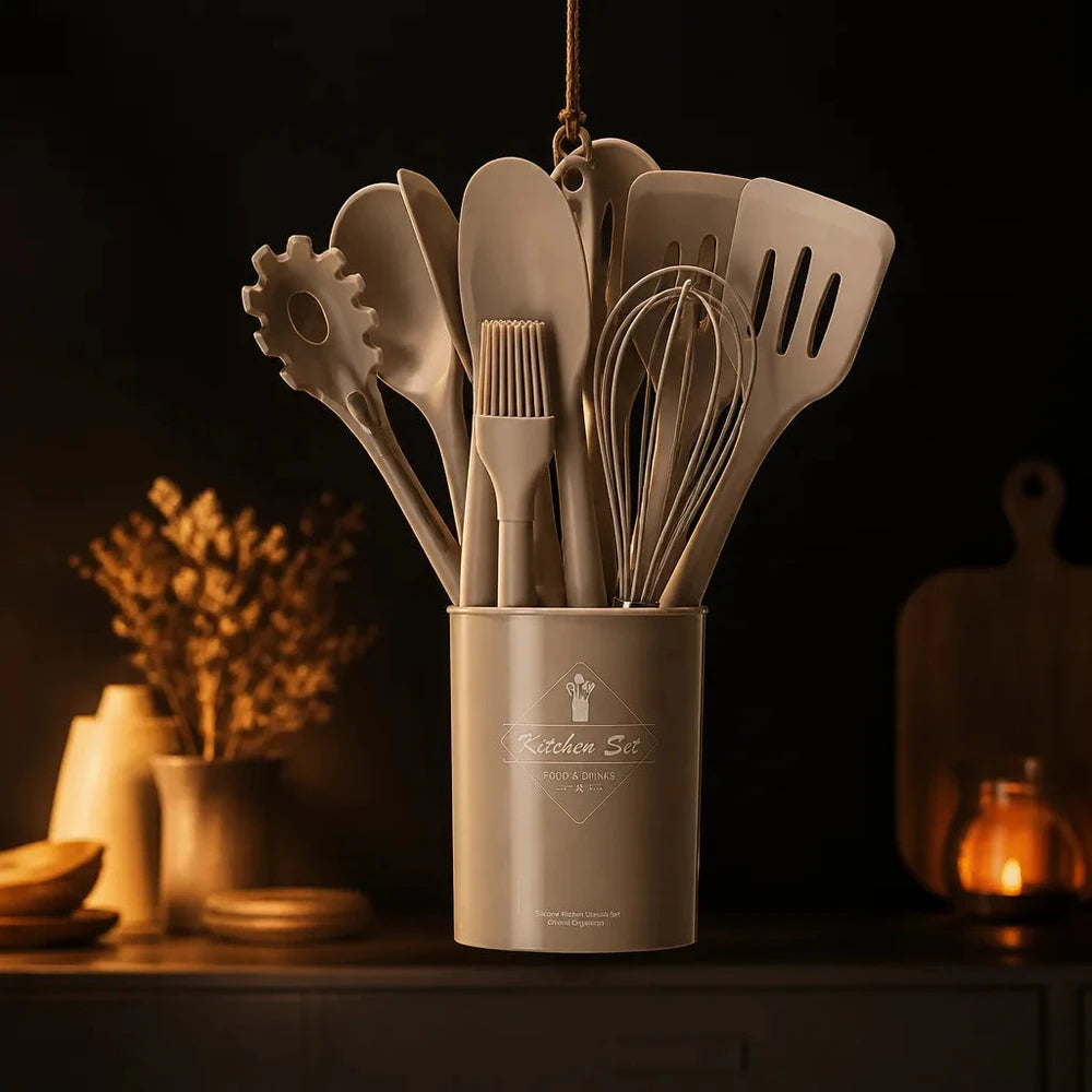 15Pcs Silicone Kitchen Utensil Set