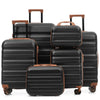 6-Piece ABS Hard-Shell Luggage Set