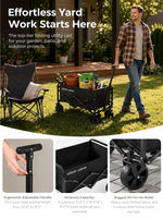 Collapsible 220 lbs Capacity Wagon with Wheels