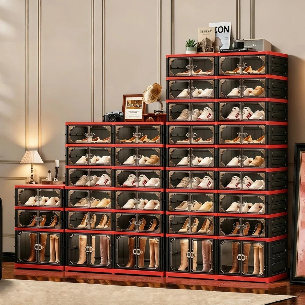 3/6/9-Tier Foldable Shoe Storage Cabinet