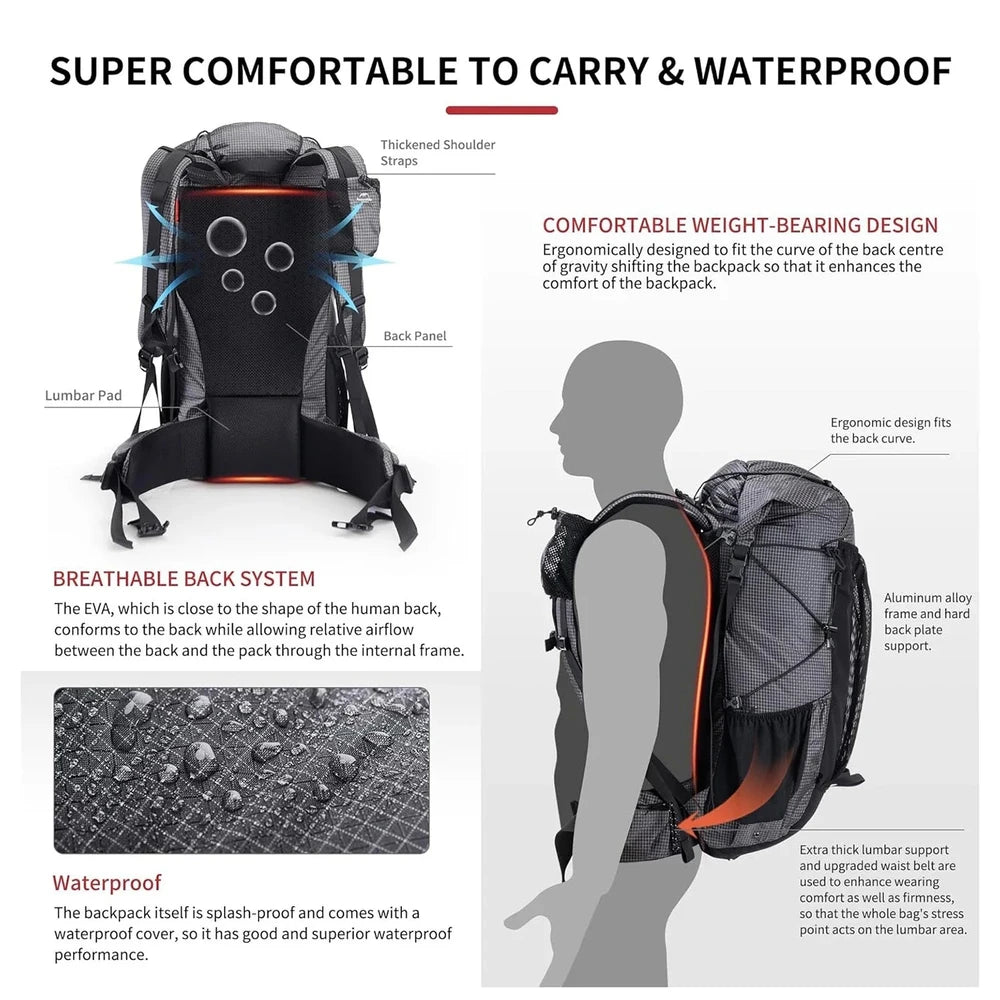 Camping Hiking Packs Outdoor Bags Travel Backpacks