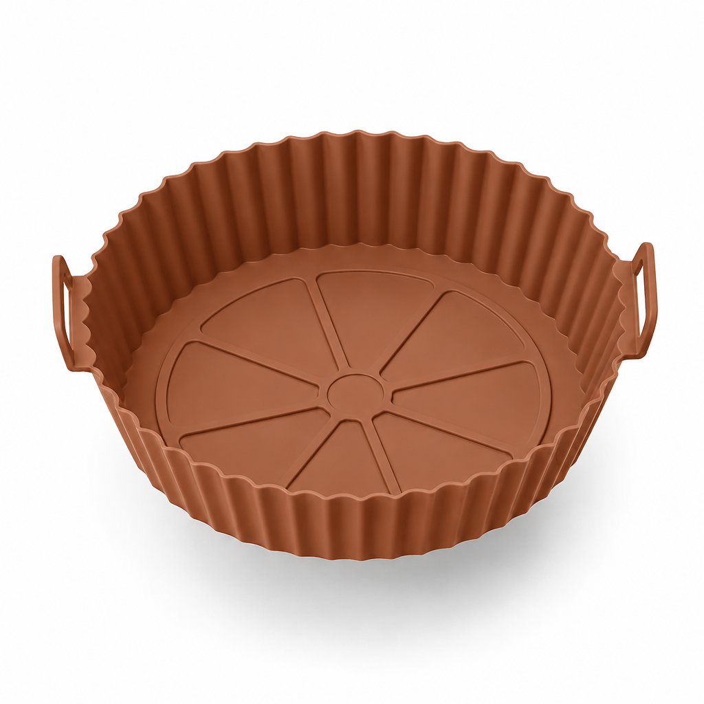 Avencea Silicone Baking Tray - circle brown
