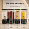 Black Transparent Rice Bucket with Measuring Cup