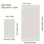Thickened Quick Dry Bamboo Fiber Towel Set