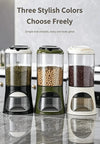 Button-Operated Dry Food Dispenser with measuring cup