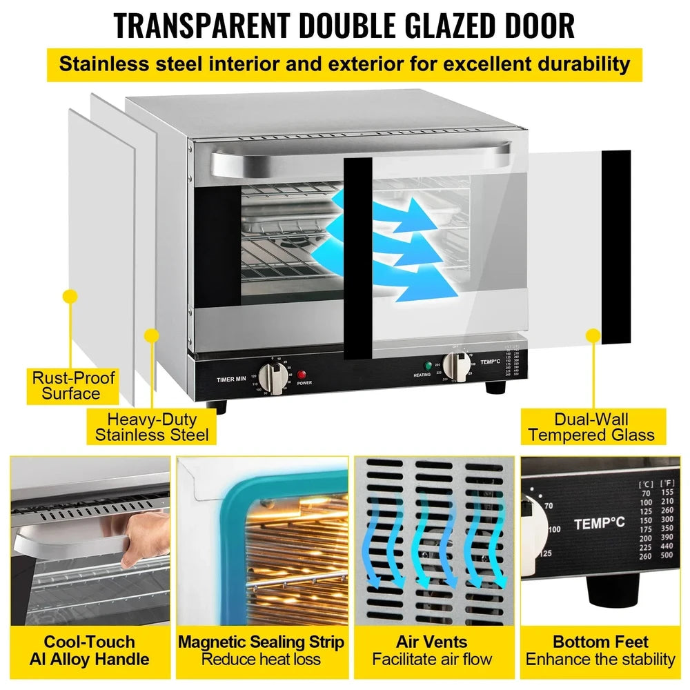 21L/47/L66L Commercial Multifunction Countertop Electric Oven