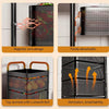 4/5-Tier Thickened Carbon Steel Rotating Storage Cart