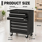 6 Drawer Rolling Tool Chest with Locking Wheels