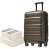 6-Piece ABS Hard-Shell Luggage Set