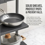 Height-Adjustable Stainless Steel Kitchen Storage Rack