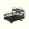 2-Tier Stainless Steel Dish Drying Rack