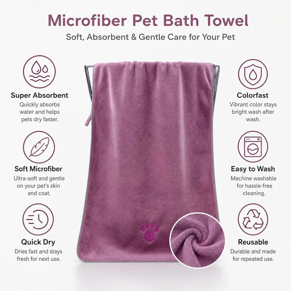 Microfiber Pet Absorbent Towels
