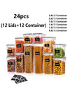 24/48pcs, Sealed Food Storage Containers with Lids