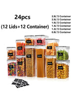 24/48pcs, Sealed Food Storage Containers with Lids