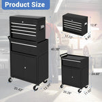 Heavy-Duty Tool Box with Detachable Storage