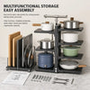 Height-Adjustable Stainless Steel Kitchen Storage Rack